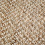 Jute rug adding warmth to a minimalist room